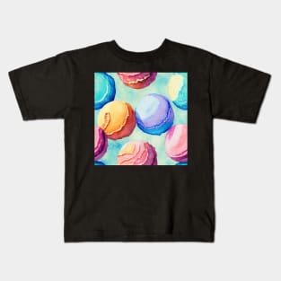 Watercolor ice cream pattern Kids T-Shirt